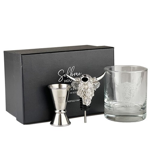 Highland cow glass - cow, pourer