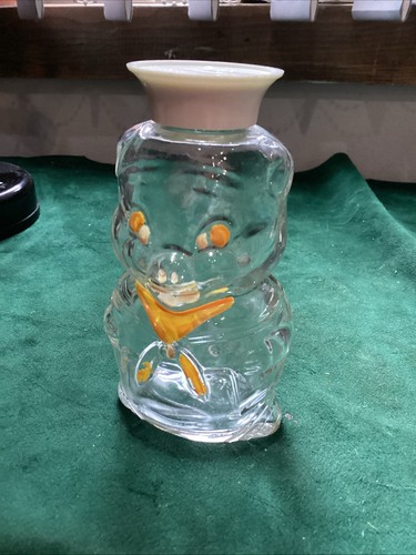 Small glass piggy bank - glass,