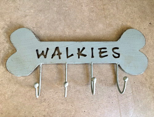 Grey bone shaped walkies - bone-shaped, "walkies"