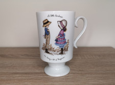 Petticoats & Pantaloons Porcelain China Pedestal Kindness Happiness Mug 1970s