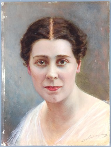 Antique painting portrait - "portrait, of