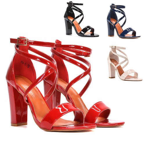 Womens ankle strap block heel - womens,