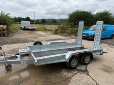 New Brian James Plant Trailer 10ft x 6in Twin Axle Ramps 3.5ton 3,500kg