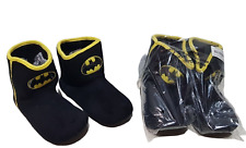 MENS BATMAN DC NOVELTY BOOTS ANKLE FLEECE LINED WARM SHOES BOOTIES SLIPPERS