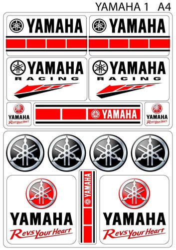 Yamaha racing style logos - yamaha,