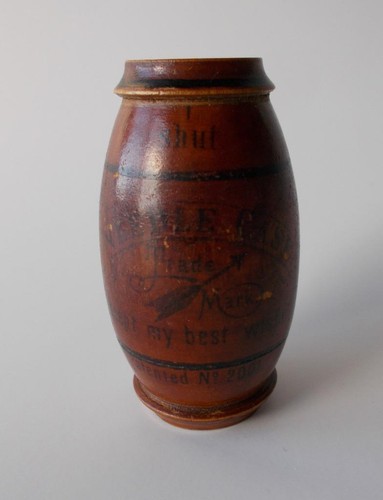 Antique wooden needle case - wooden,