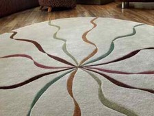 Hand tufted round - round, 100%