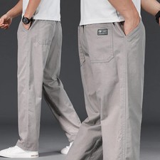 Mens Elastic Waist Trousers