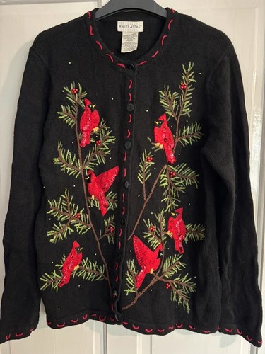 Vintage white stag embroidered - vintage,