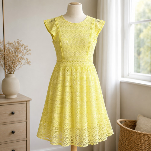 Oasis yellow lace fit - lace,