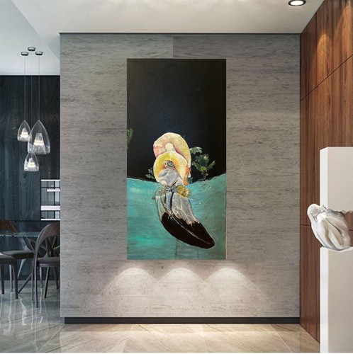 Large oil canvas not - canvas, in