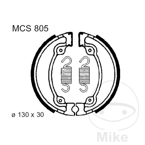 7725 spring brake shoes - brake, altn