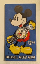 Vintage Rare 1930s Mickey Mouse Wrist Watch with Box & Insert - EXC+
