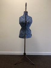 Antique Fully Adjustable Dress Makers Mannequin On Metal Stand Fully Working