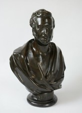 Cast bronze bust george - cast, of