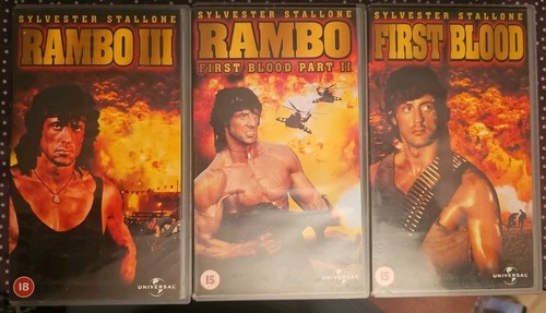 Rambo trilogy vhs - rambo, set