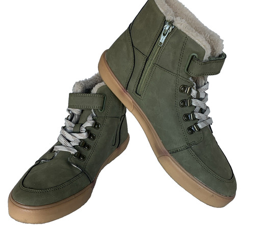 Green boys lace - lace, boots