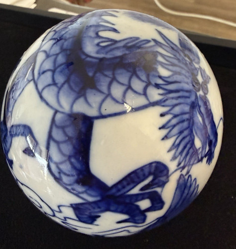 Large blue white - blue,