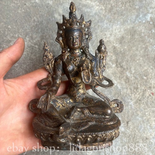 Old tibet buddhism - tibet, brass