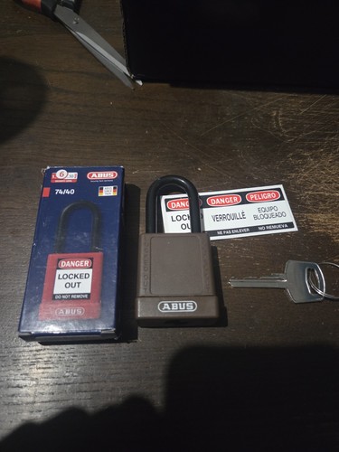 Abus loto padlock - loto, brown
