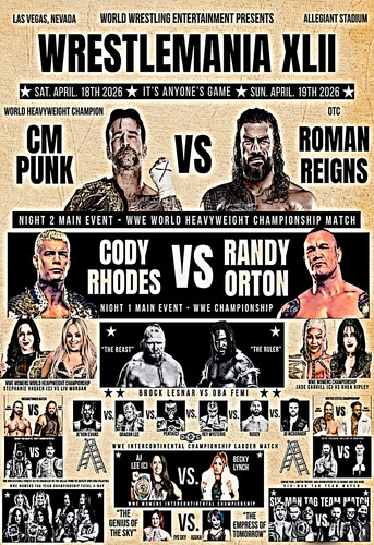 Wrestlemania event poster - wrestlemania,