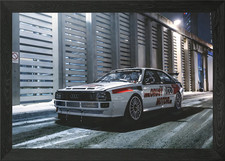 Audi Quattro Rally Car Framed