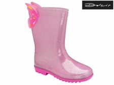 Girls Glitter Pink Wellies