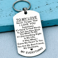 To My Love Keychain Gift For