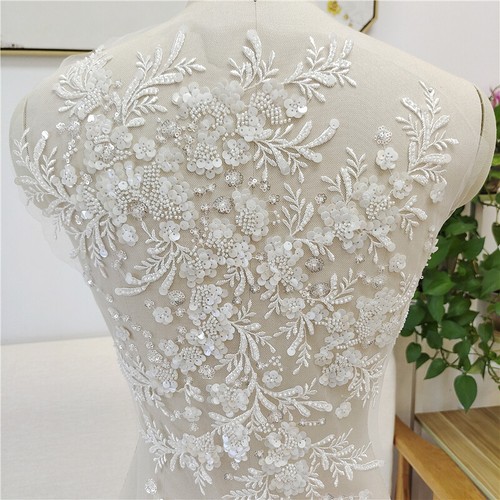 Large lace applique - large, floral