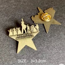 Hamilton Metal Pin Badge Brooch - Musical Theatre Show Gift - UK Seller