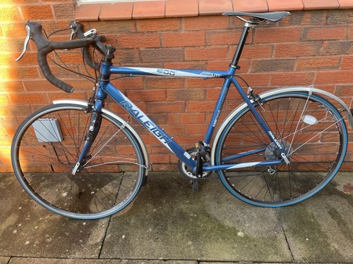 Mens raleigh road bike blue - mens,