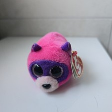 Ty Teeny Tys - Rugger the  Racoon- Soft Plush Beanie with Tags - 3/4"