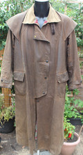 BARBOUR Vintage Backhouse Men's Riding Stockman Long Coat  - Size Medium 40"
