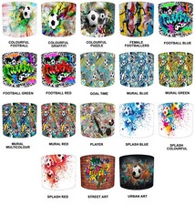 Football Graffiti Table Lampshades Ceiling Pendants Bedroom Hanging Lamp shades
