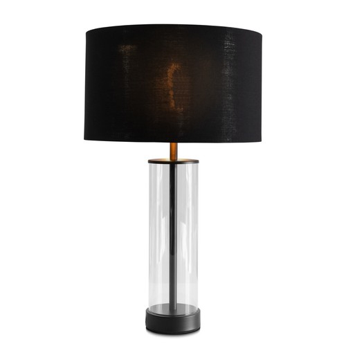 Arezo black glass cylinder - arezo,