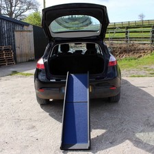 2NDS Dog Pet Ramp Plastic Folding Bi Fold Lightweight Strong Travel Car Van 4712