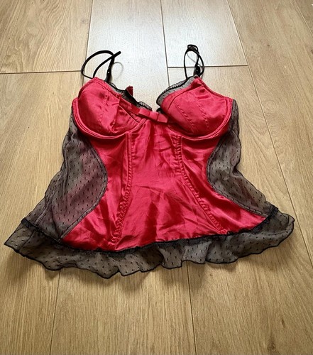 Red black lace glamour - black,