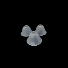 3 Vintage Frosted Glass Light