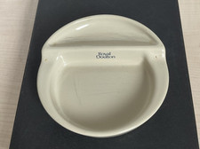 Vintage Royal Doulton Beige Heavy Ceramic Stoneware Ashtray Circa 1950/60’s