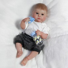 Reborn Baby Dolls Full Body Vinyl Silicone Boy Realistic Newborn Doll Xmas Gift