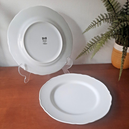Ikea 13781 white scalloped - white,