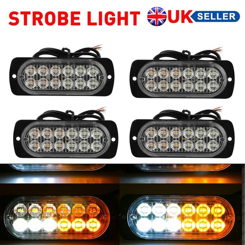 Amber white light - white, strobe
