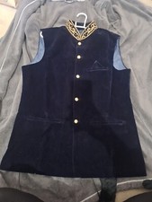 Mens asian 44 waistcoat Navy