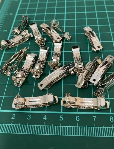 Barrette clips silver - barrette,