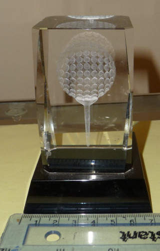 Large golf ball - golf, 3d