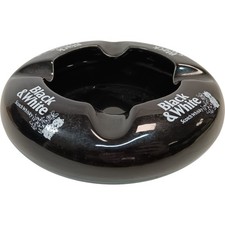 Black & White Ceramic Ashtray