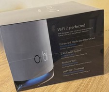 NETGEAR RBE972SB Orbi 970 Series Quad-Band WiFi 7 Mesh Networking System 