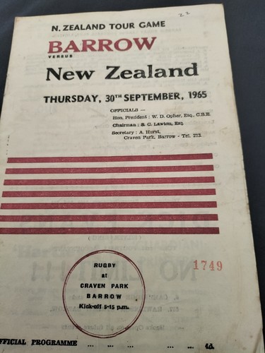 Barrow new zealand - zealand, rugby