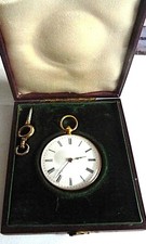 18k  solid gold pocket watch 