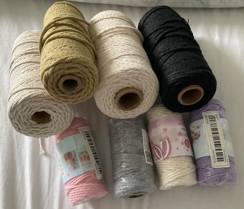 Macrame cotton cord 3mm - , and